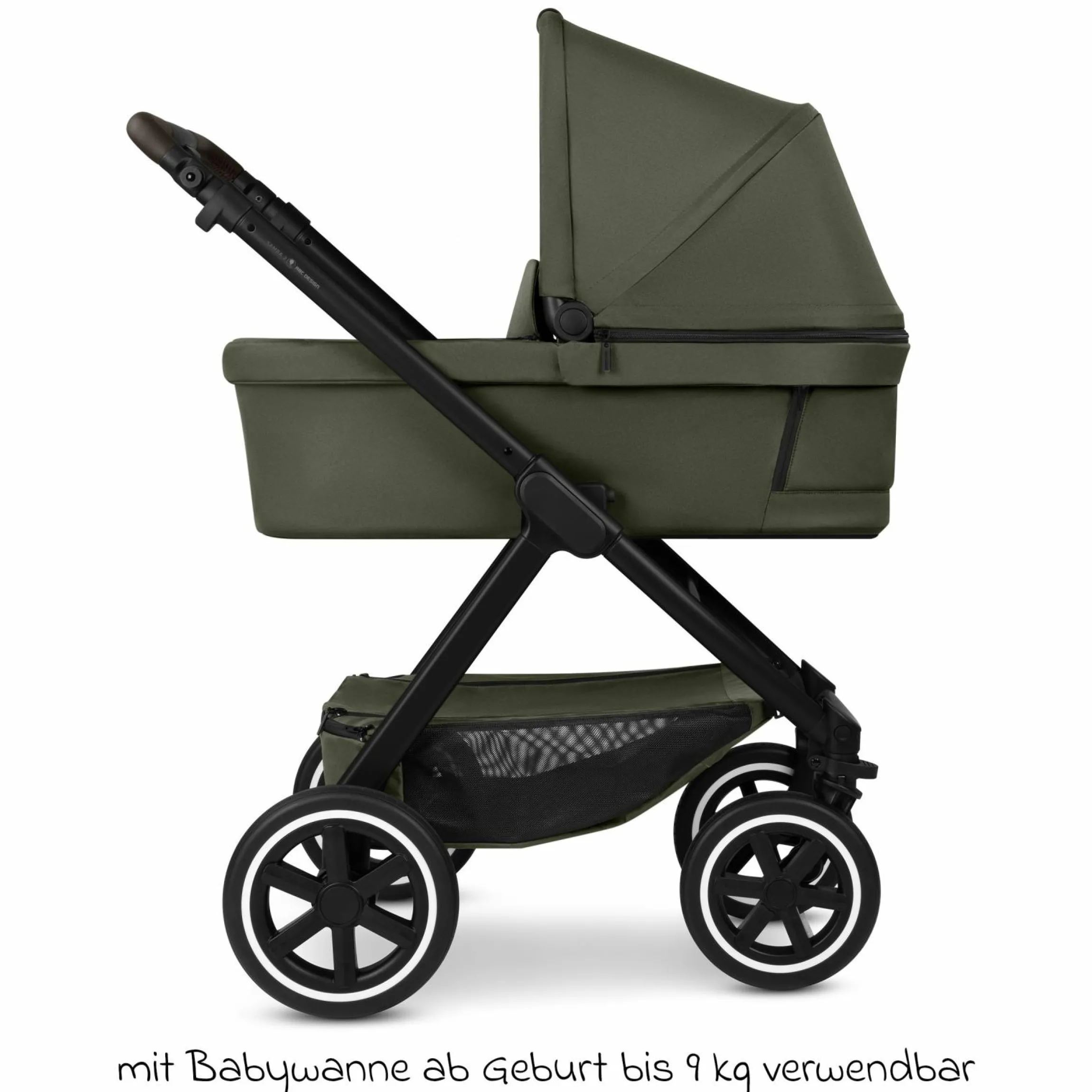 3in1 Kinderwagen-Set Samba 2 - inkl. Babywanne, Autositz Pebble Pro, Sportsitz mit XXL Zubehörpaket - Pure - Avocado