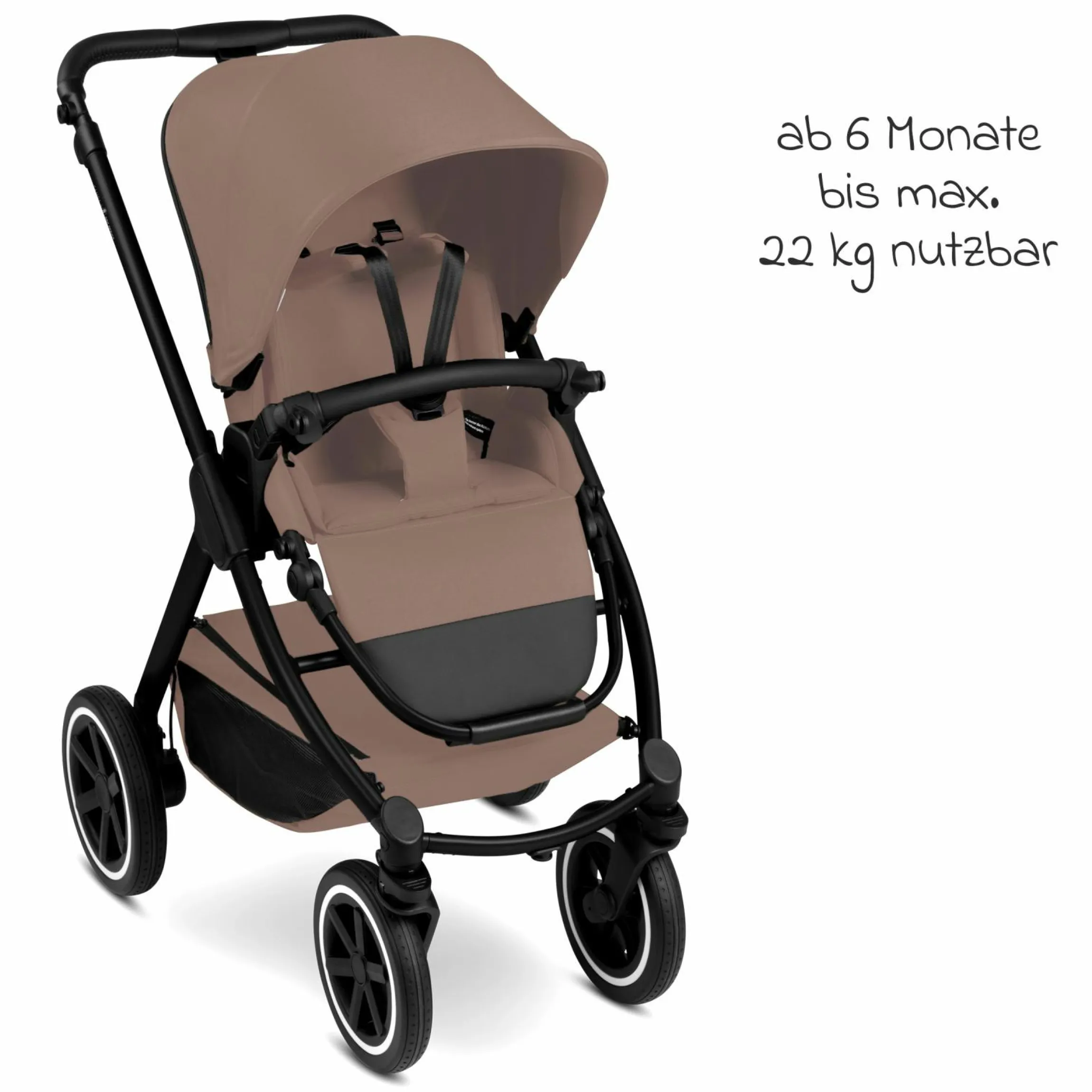 3in1 Kinderwagen-Set Samba 2 - inkl. Babywanne, Autositz Pebble Pro, Sportsitz mit XXL Zubehörpaket - Dark Beige