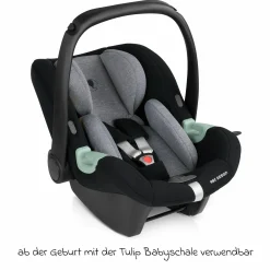 3in1 Kinderwagen-Set Samba inkl. Babywanne, Babyschale Tulip, Sportsitz & XXL Zubehörpaket - Pine