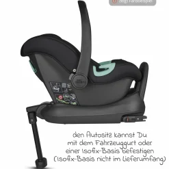 3in1 Kinderwagen-Set Samba inkl. Babywanne, Babyschale Tulip, Sportsitz & XXL Zubehörpaket - Aloe