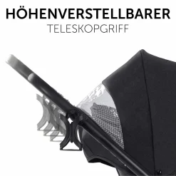 3in1 Kinderwagen-Set Saturn R Trio Set inkl. Maxi-Cosi i-Size Pebble Pro & XXL Zubehörpaket - Melange Black