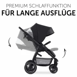 3in1 Kinderwagen-Set Saturn R Trio Set inkl. Maxi-Cosi i-Size Pebble Pro & XXL Zubehörpaket - Melange Black