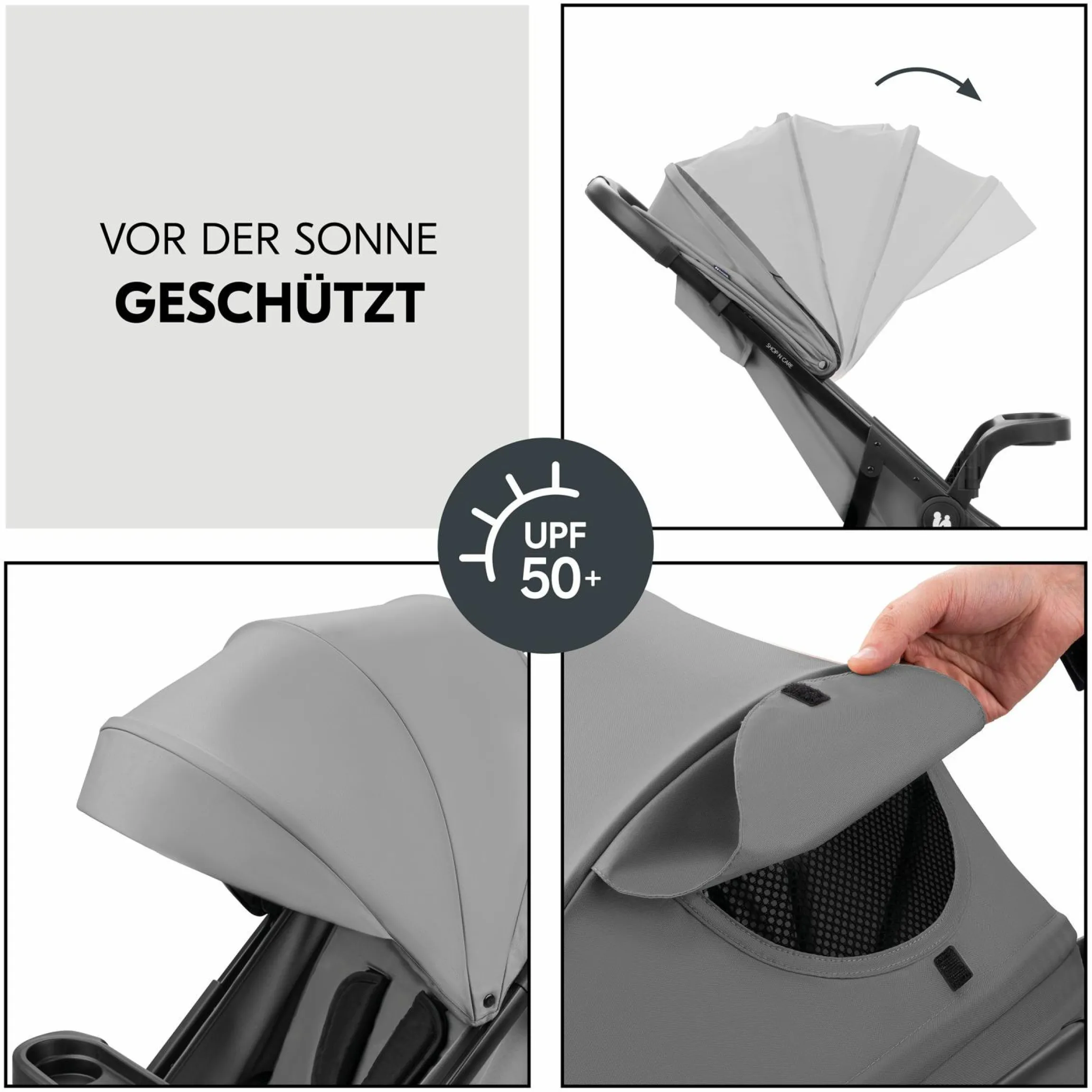 3in1 Kinderwagen-Set Shop N Care Trio Set inkl. Babyschale Drive N Care - Grey