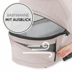 3in1 Kinderwagen-Set Vision X Trio Set Black - inkl. i-Size Babyschale Drive N Care & XXL Zubehörpaket - Melange Beige