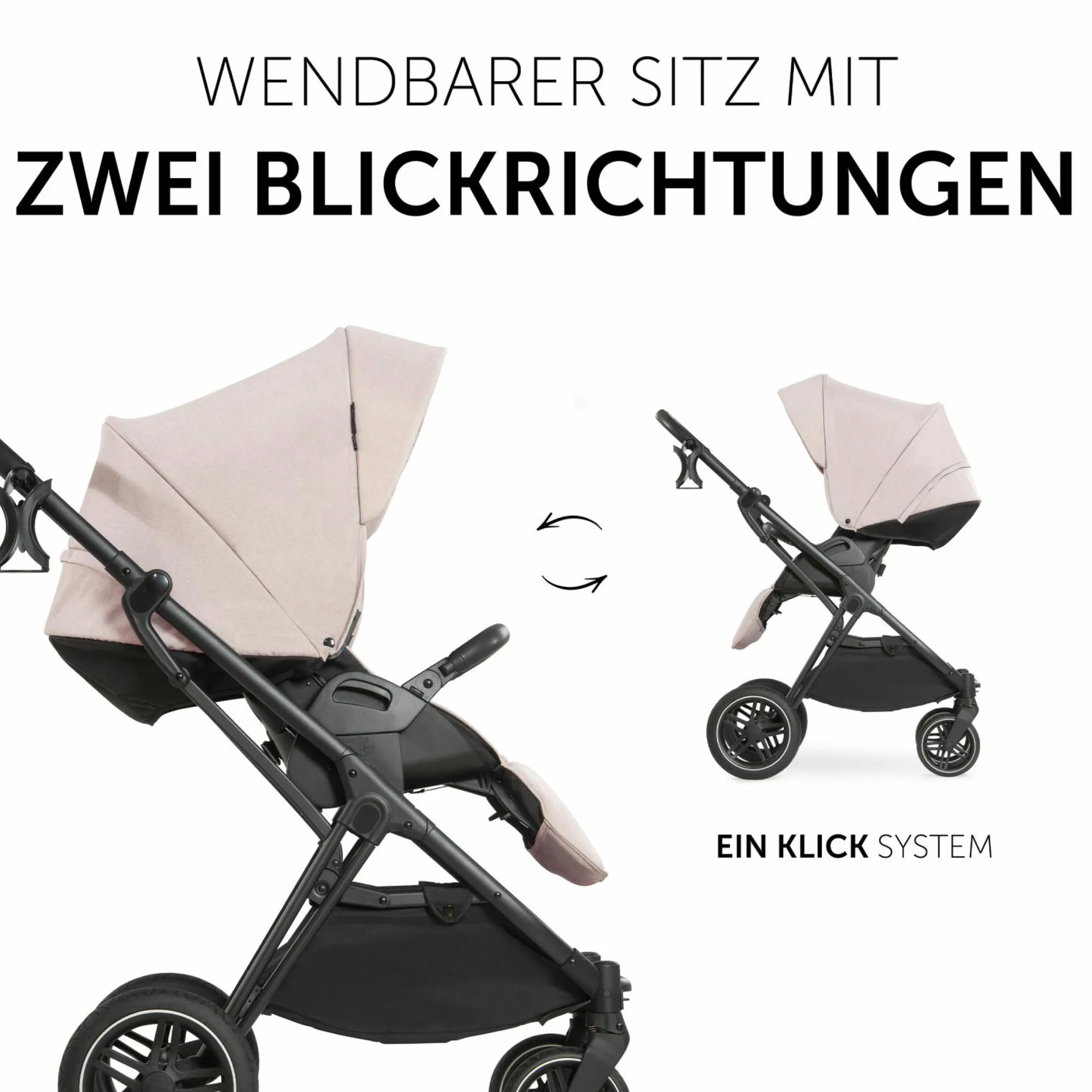 3in1 Kinderwagen-Set Vision X Trio Set Black - inkl. Maxi-Cosi i-Size Pebble Pro & XXL Zubehörpaket - Melange Beige
