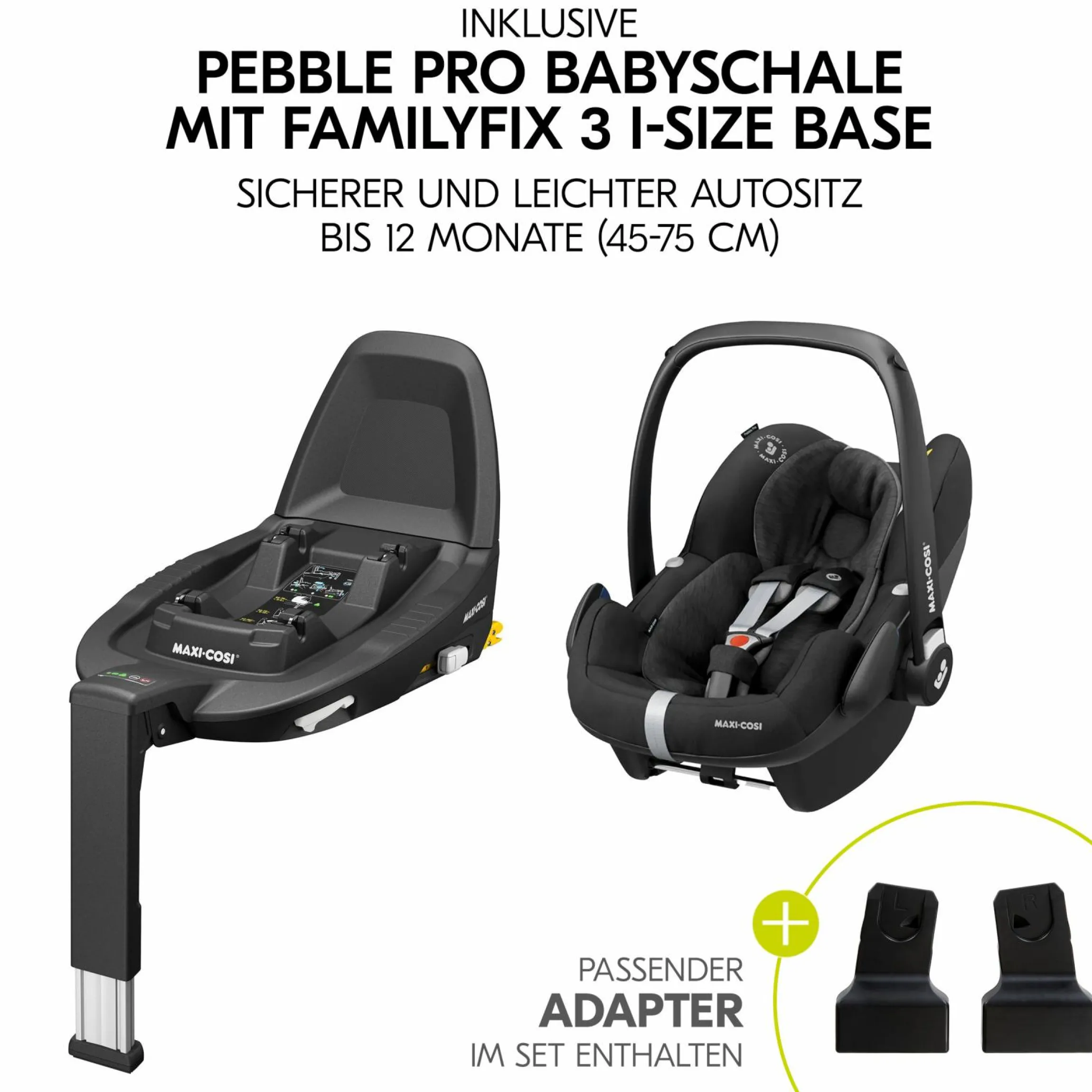 4in1 Kinderwagen-Set Vision X Trio Set inkl. Maxi-Cosi i-Size Pebble Pro & Isofix Basis FamilyFix3 & XXL Zubehörset - Melange Rose