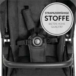3in1 Kinderwagen-Set Vision X Trio Set Black - inkl. Maxi-Cosi i-Size Pebble Pro & XXL Zubehörpaket - Melange Black