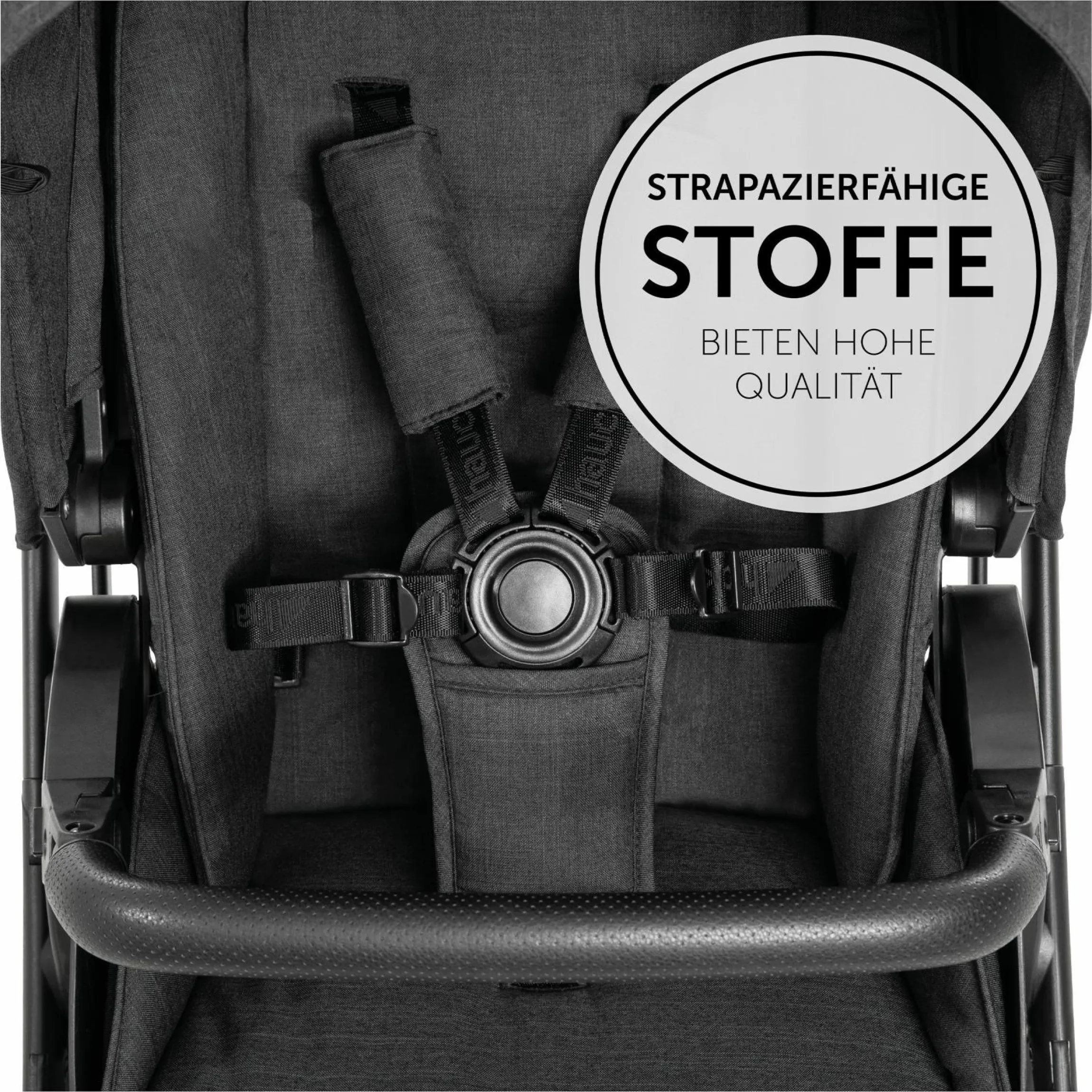 3in1 Kinderwagen-Set Vision X Trio Set Black - inkl. i-Size Babyschale Drive N Care & XXL Zubehörpaket - Melange Black