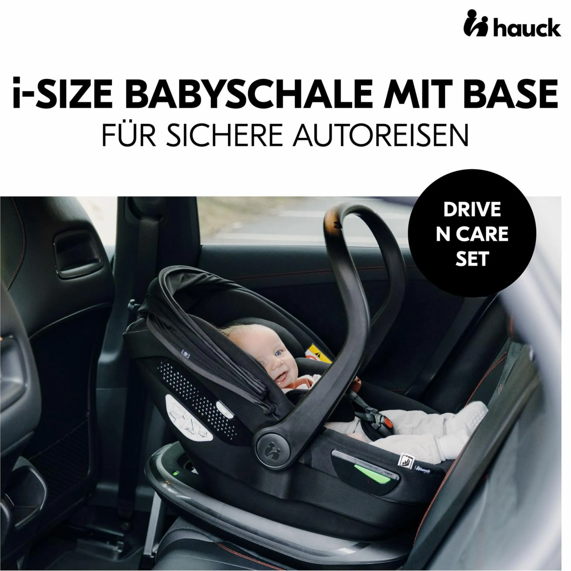 4in1 Kinderwagen-Set Walk N Care Trio Set inkl. i-Size Babyschale Drive N Care & Isofix Base & XXL Zubehörset - Beige