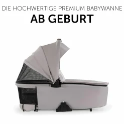 4in1 Kinderwagen-Set Walk N Care Trio Set inkl. i-Size Babyschale Drive N Care & Isofix Base & XXL Zubehörset - Beige