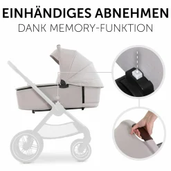 3in1 Kinderwagen-Set Walk N Care Trio Set inkl. Maxi-Cosi i-Size Pebble Pro & XXL Zubehörpaket - Beige