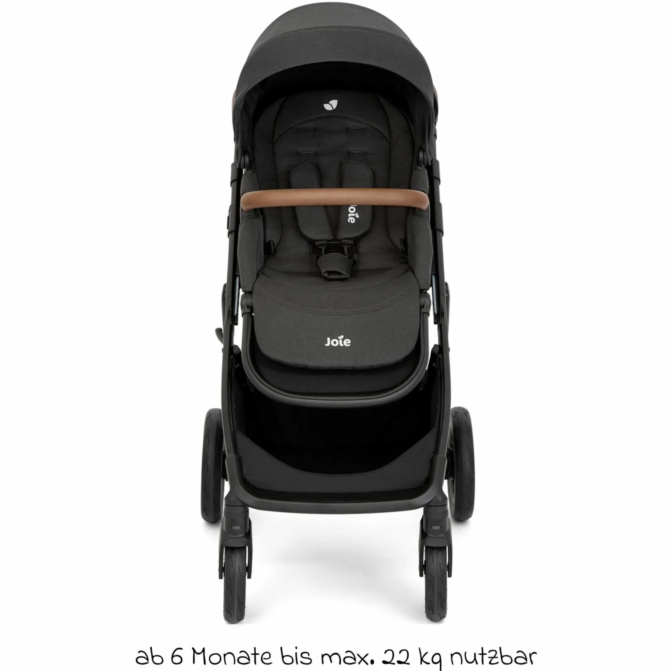 2in1 Kombi-Kinderwagen Alore bis 22 kg belastbar mit Babywanne Ramble XL, Liegeposition, umsetzbarer & höhenverstellbarer Sportsitz, Teleskop-Schieber inkl. Adapter & Regenschutz - Shale - Kollektion 2025