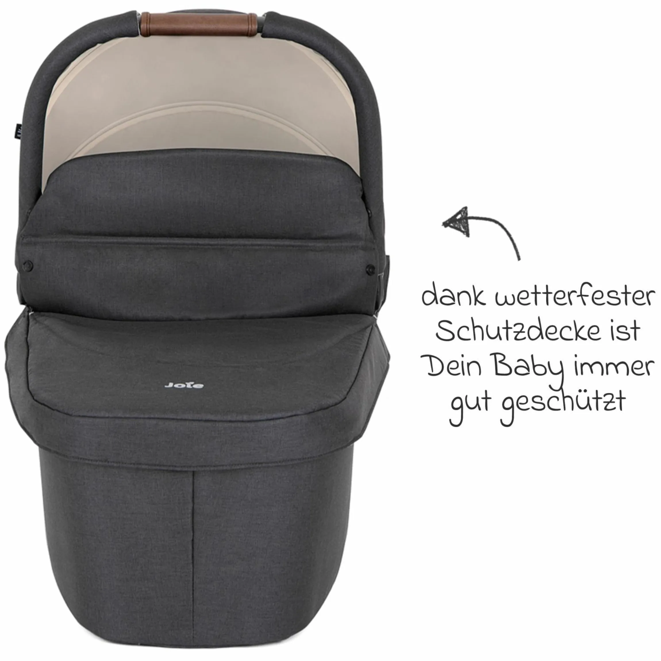 2in1 Kombi-Kinderwagen Alore bis 22 kg belastbar mit Babywanne Ramble XL, Liegeposition, umsetzbarer & höhenverstellbarer Sportsitz, Teleskop-Schieber inkl. Adapter & Regenschutz - Shale - Kollektion 2025