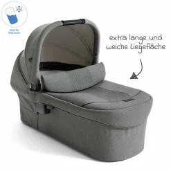 2in1 Kombi-Kinderwagen Finiti bis 22 kg belastbar mit Babywanne Ramble XL, Teleskopschieber, umsetzbare Sitzeinheit, inkl. Adapter & Regenverdeck - Signature - Evergreen