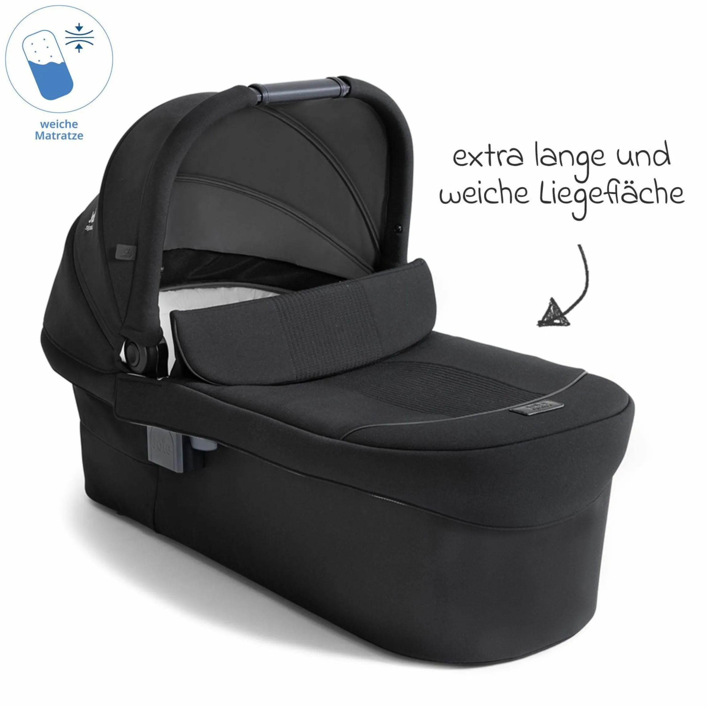 2in1 Kombi-Kinderwagen Finiti bis 22 kg belastbar mit Babywanne Ramble XL, Teleskopschieber, umsetzbare Sitzeinheit, inkl. Adapter & Regenverdeck - Signature - Eclipse