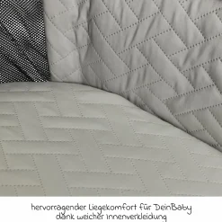 2in1 Kombi-Kinderwagen Resea + bis 22 kg mit Liegeposition, Babywanne, umsetzbare Sitzeinheit & Teleskopschieber - Onyx