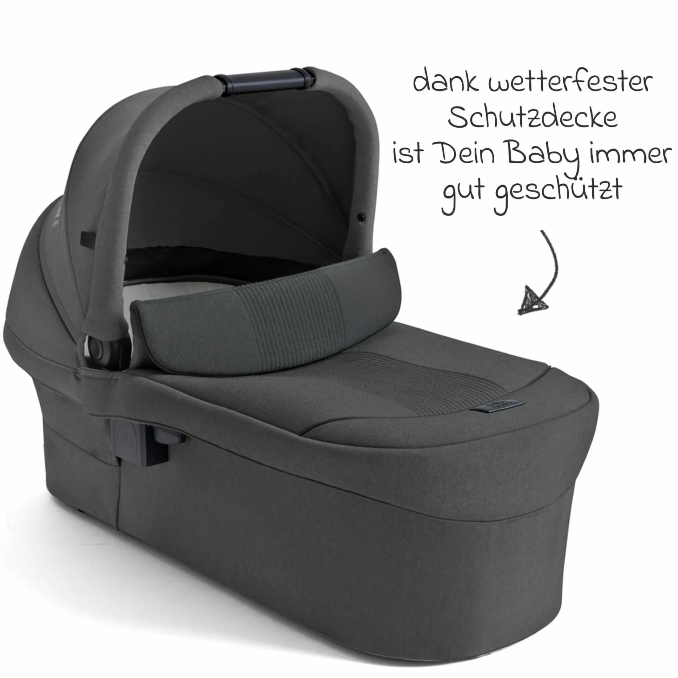 2in1 Kombi-Kinderwagen Vinca bis 22 kg belastbar mit Babywanne Ramble Xl, Teleskopschieber, umsetzbare Sitzeinheit, inkl. Adapter & Regenverdeck - Signature - Ebony