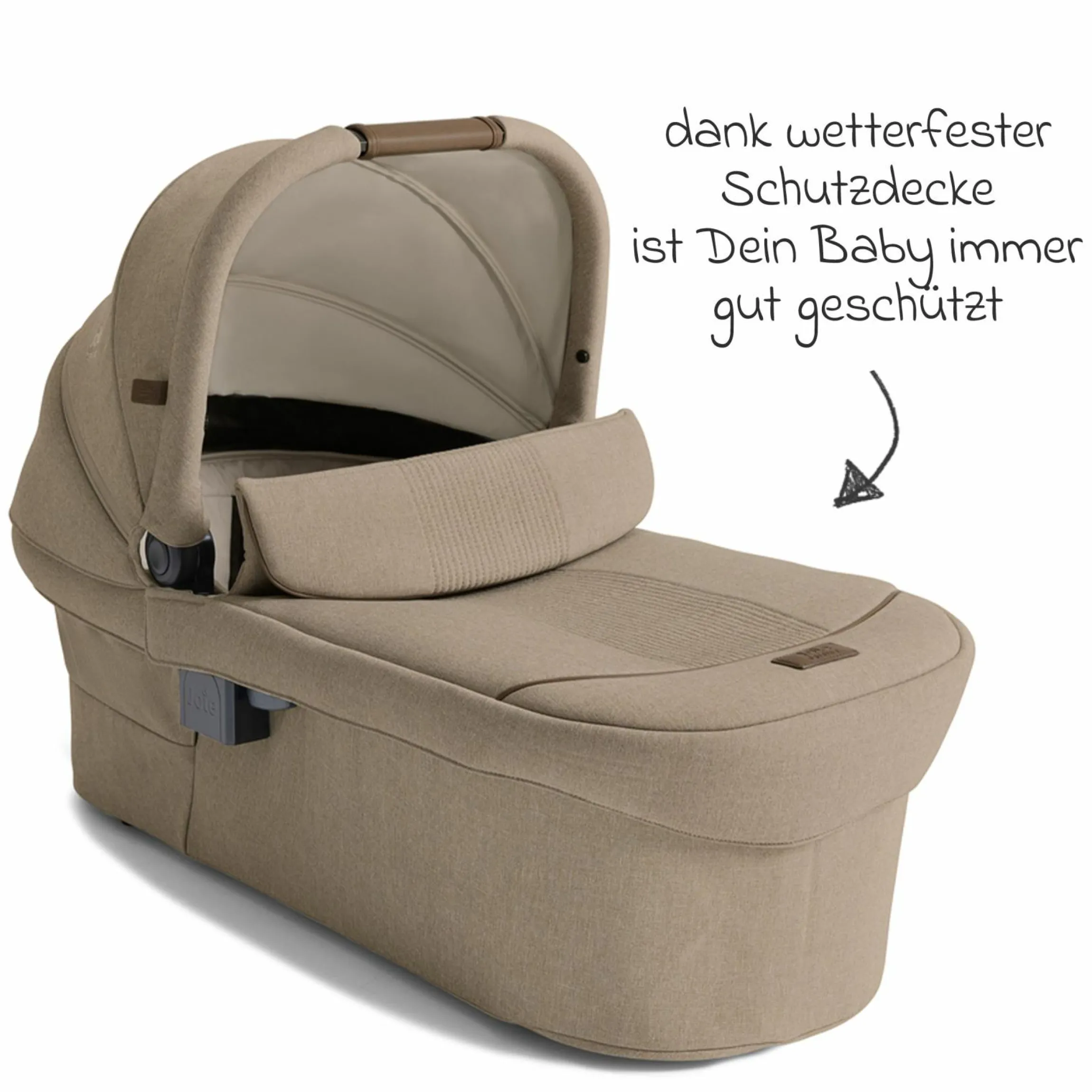2in1 Kombi-Kinderwagen Vinca bis 22 kg belastbar mit Babywanne Ramble Xl, Teleskopschieber, umsetzbare Sitzeinheit, inkl. Adapter & Regenverdeck - Signature - Sandstone