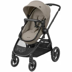 2-in-1 Kombi-Kinderwagen Zelia³ verwendbarer Sitz & Wanne in einem, verstellbarer Schieber, 22 kg - Luxe Twillic Truffel - Kollektion 2025