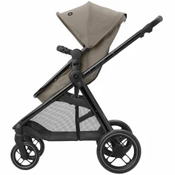 2-in-1 Kombi-Kinderwagen Zelia³ verwendbarer Sitz & Wanne in einem, verstellbarer Schieber, 22 kg - Luxe Twillic Truffel - Kollektion 2025