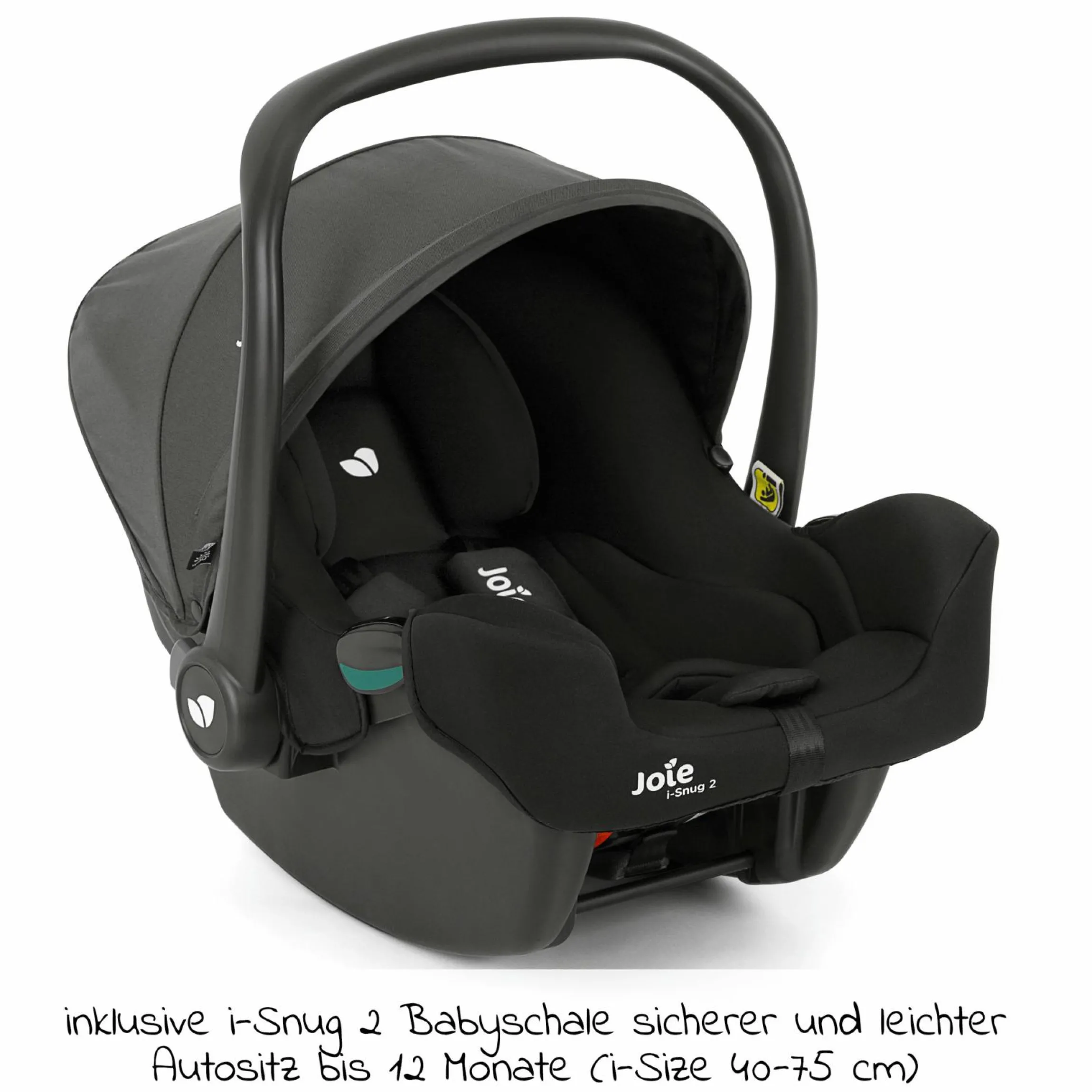 4in1 Kombi-Kinderwagen-Set Litetrax Pro bis 22 kg belastbar mit Schieber-Ablagefach, Babyschale i-Snug 2, Babywanne Ramble, Adapter, Isofix-Basis & Zubehör Paket - Shale - Kollektion 2025