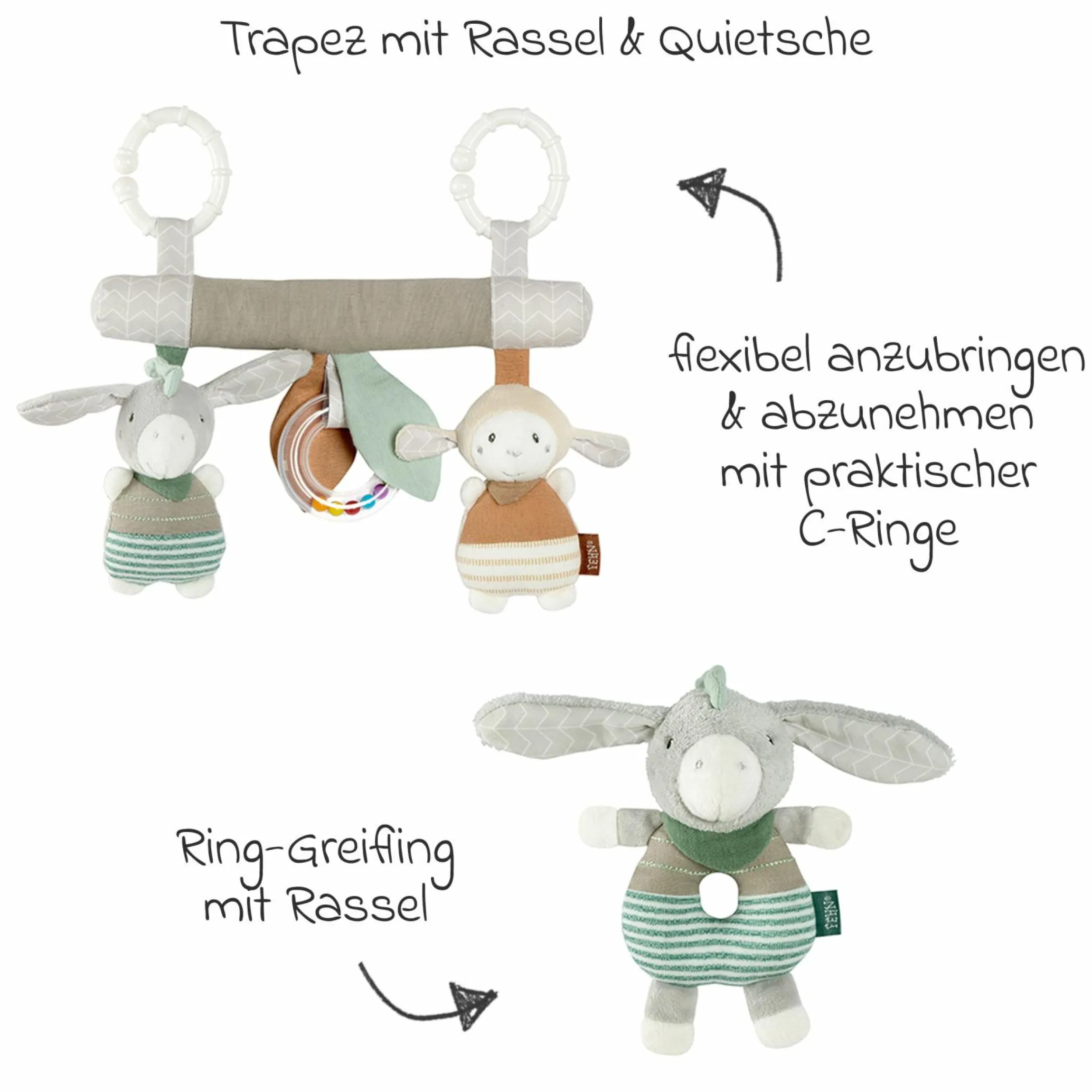 4in1 Kombi-Kinderwagen-Set Litetrax Pro bis 22 kg belastbar mit Babywanne Ramble, Babyschale Pebble Pro, Isofix-Basis, Activity-Trapez, Schmusetuch, Greifling, Adapter & Zubehörpaket - Laurel - Kollektion 2025