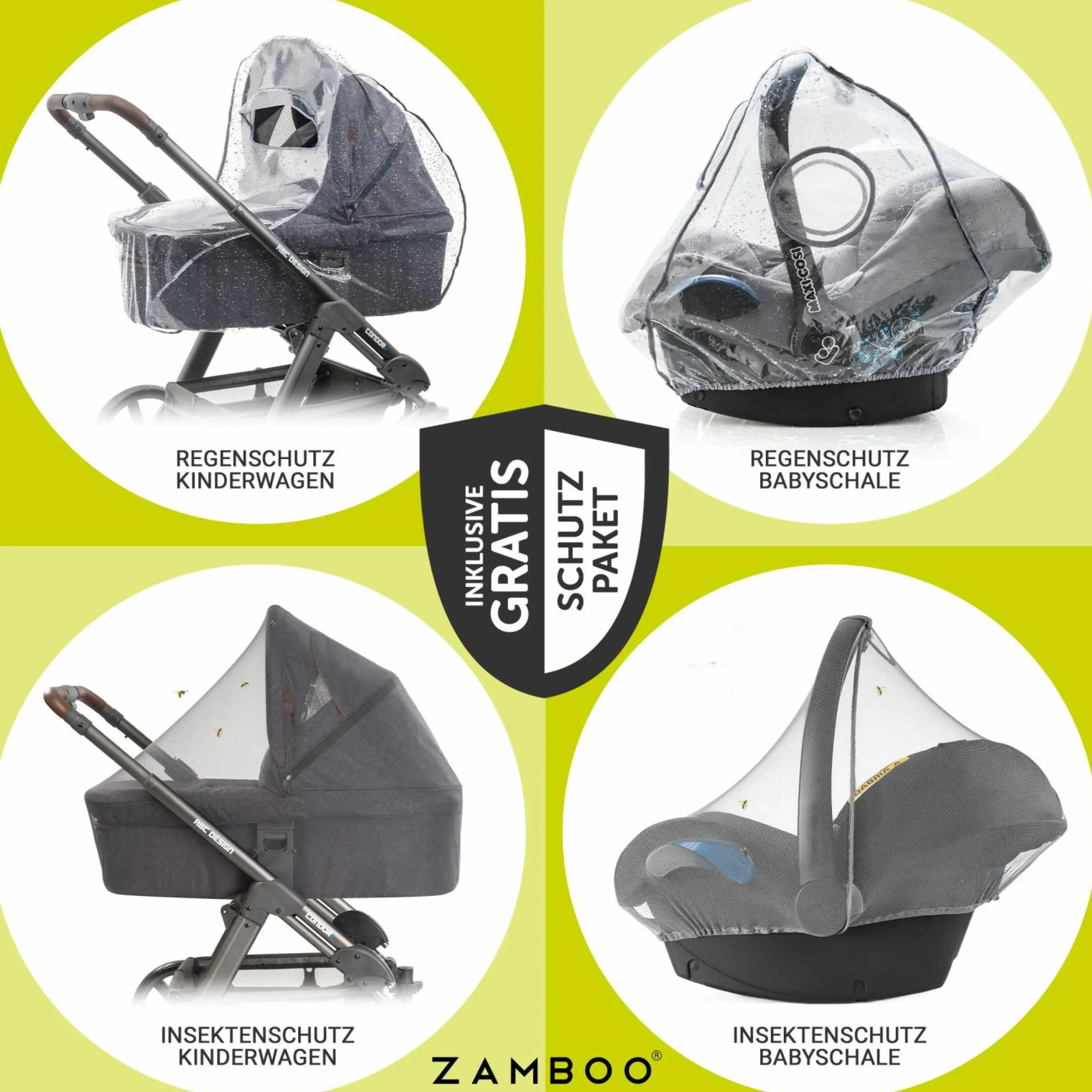 4in1 Kombi-Kinderwagen-Set Litetrax bis 22 kg belastbar mit Luftreifen, Babywanne Ramble, Babyschale Pebble Pro, Isofix-Basis, Activity-Trapez, Schmusetuch, Greifling, Adapter & Zubehörpaket - Shale - Kollektion 2025