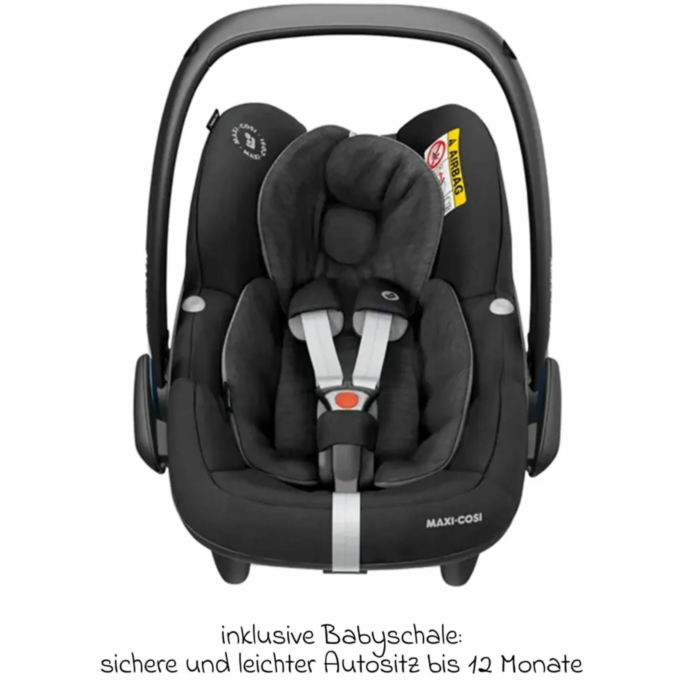 4in1 Kombi-Kinderwagen-Set Litetrax bis 22 kg belastbar mit Luftreifen, Babywanne Ramble, Babyschale Pebble Pro, Isofix-Basis, Activity-Trapez, Schmusetuch, Greifling, Adapter & Zubehörpaket - Shale - Kollektion 2025
