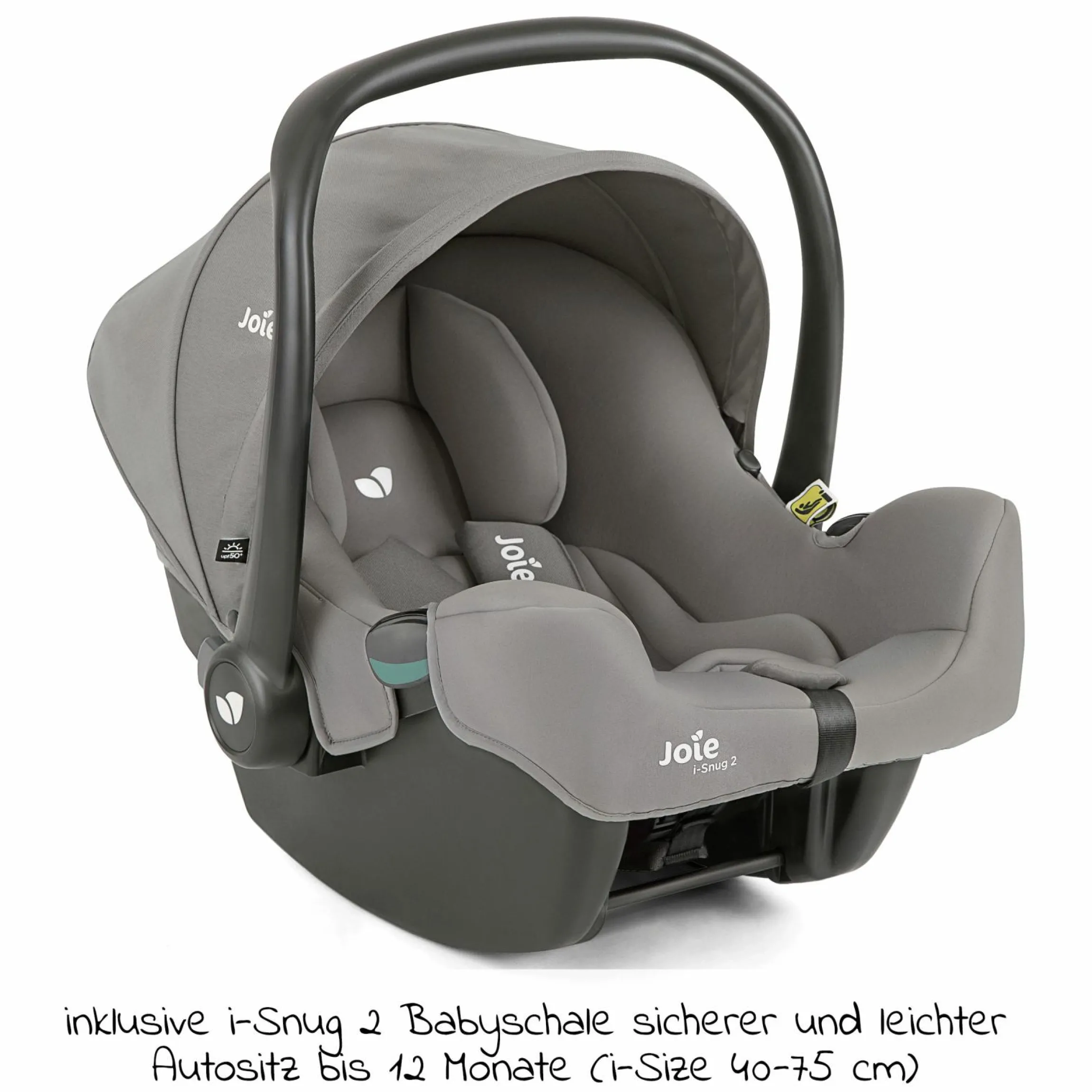 4in1 Kombi-Kinderwagen-Set Litetrax bis 22 kg belastbar mit Schieber-Ablagefach, Babyschale i-Snug 2, Babywanne Ramble, Adapter, Isofix-Basis & Zubehör Paket - Pebble - Kollektion 2025