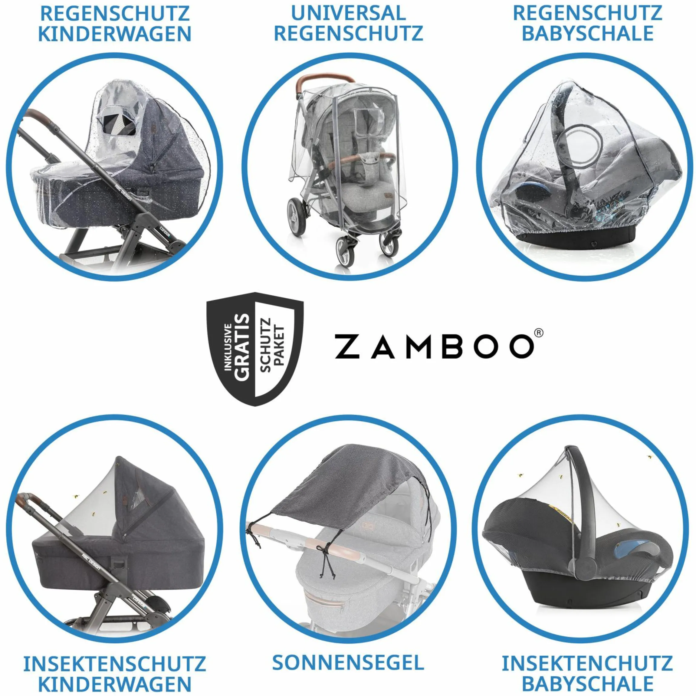 3in1 Kombi-Kinderwagen-Set Mono 2 mit Luftreifen inkl. Kombi-Einheit (Babywanne+Sitz) mit Liegeposition, Babyschale Pebble Pro & XXL Zubehörpaket - Premium Grau
