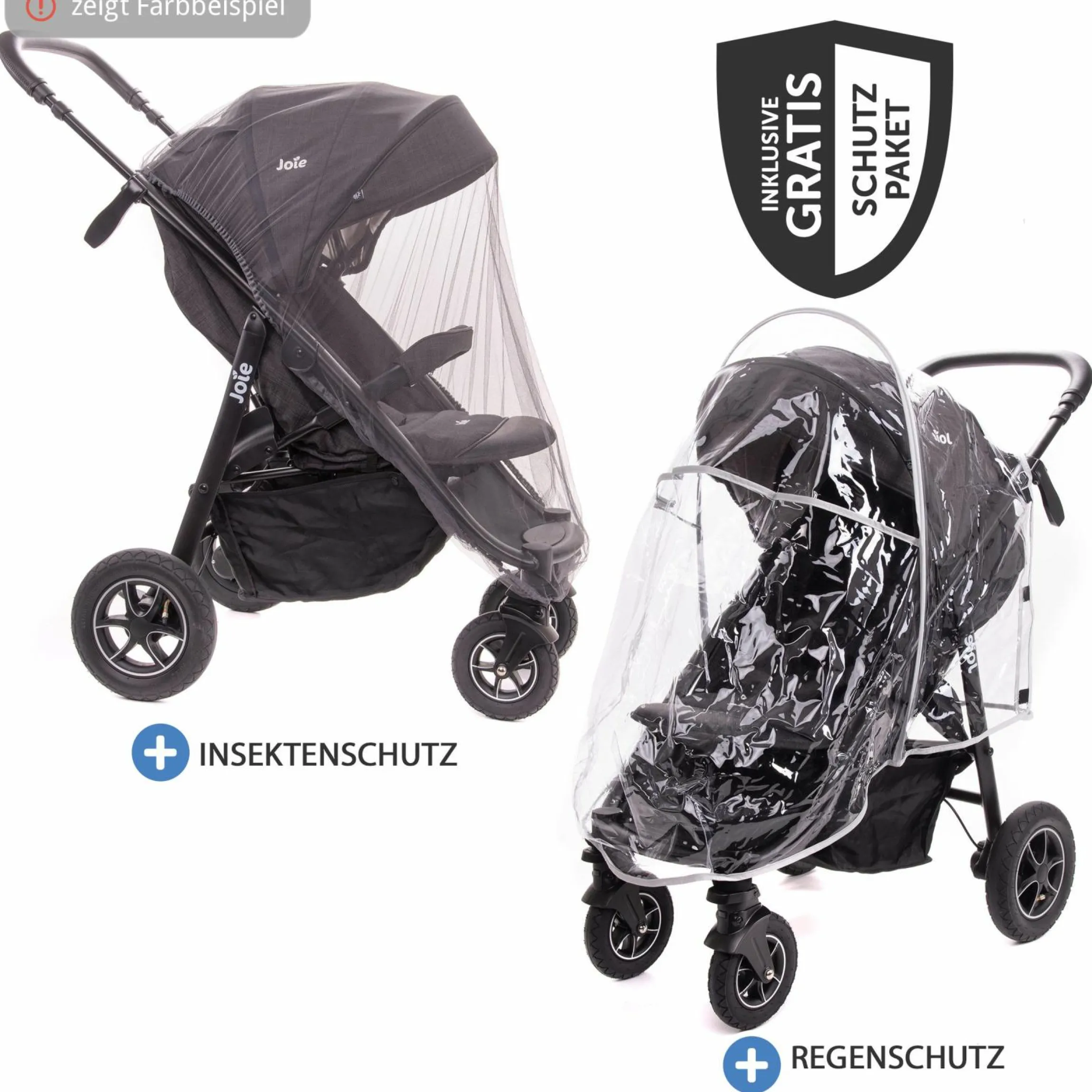 2in1 Kombi-Kinderwagen-Set Mytrax Pro bis 22 kg belastbar mit Kinderwagenkette & Ring-Greifling - Teleskopschieber, Getränkehalter, Babywanne Ramble, Adapter & Zubehörpaket - Blueberry - Kollektion 2025