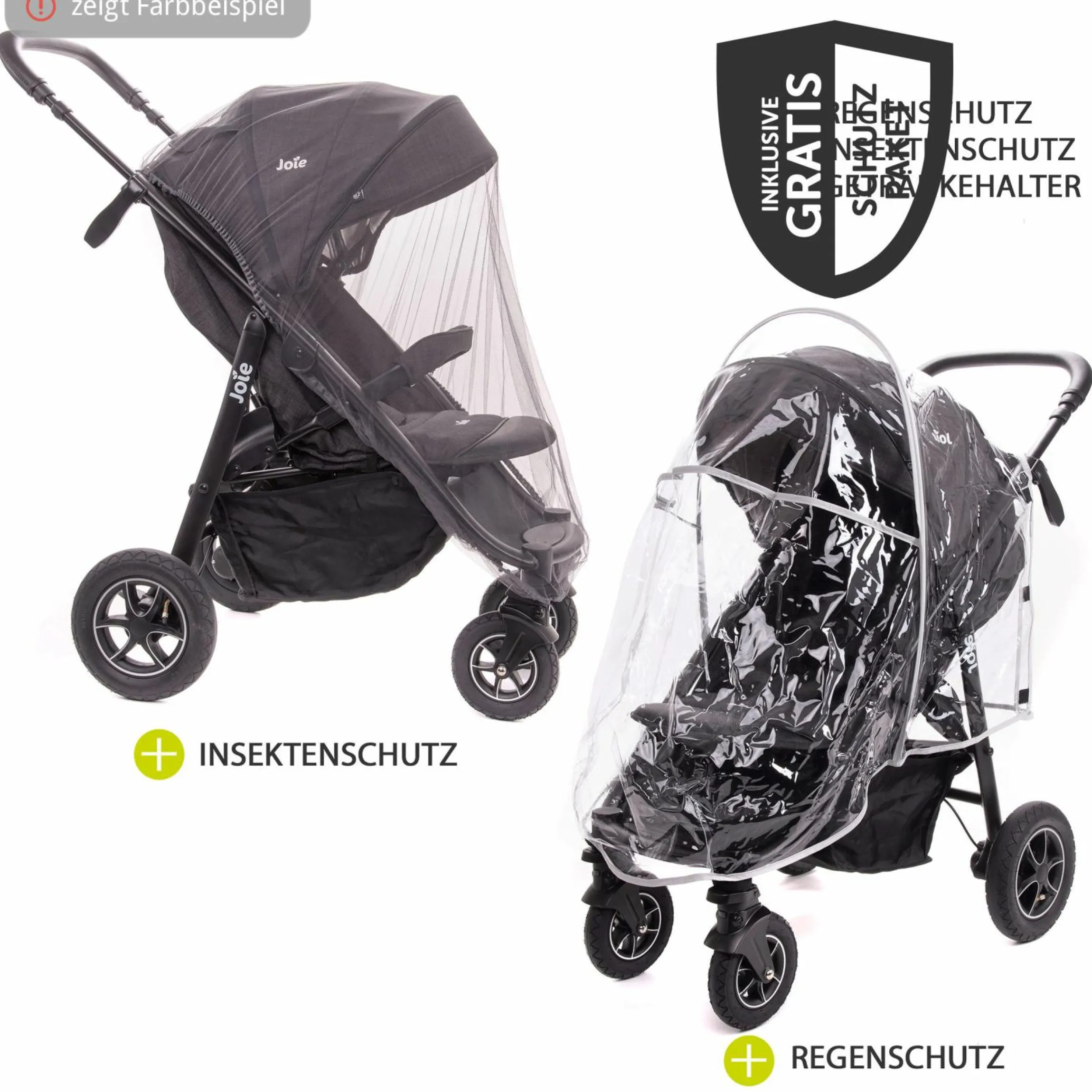 2in1 Kombi-Kinderwagen-Set Mytrax Pro bis 22 kg belastbar mit Teleskopschieber, Getränkehalter, Babywanne Ramble, Adapter & Zubehör Paket - Shale - Kollektion 2025