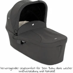 2in1 Kombi-Kinderwagen-Set Mytrax Pro bis 22 kg belastbar mit Teleskopschieber, Getränkehalter, Babywanne Ramble, Adapter & Zubehör Paket - Thunder - Kollektion 2025