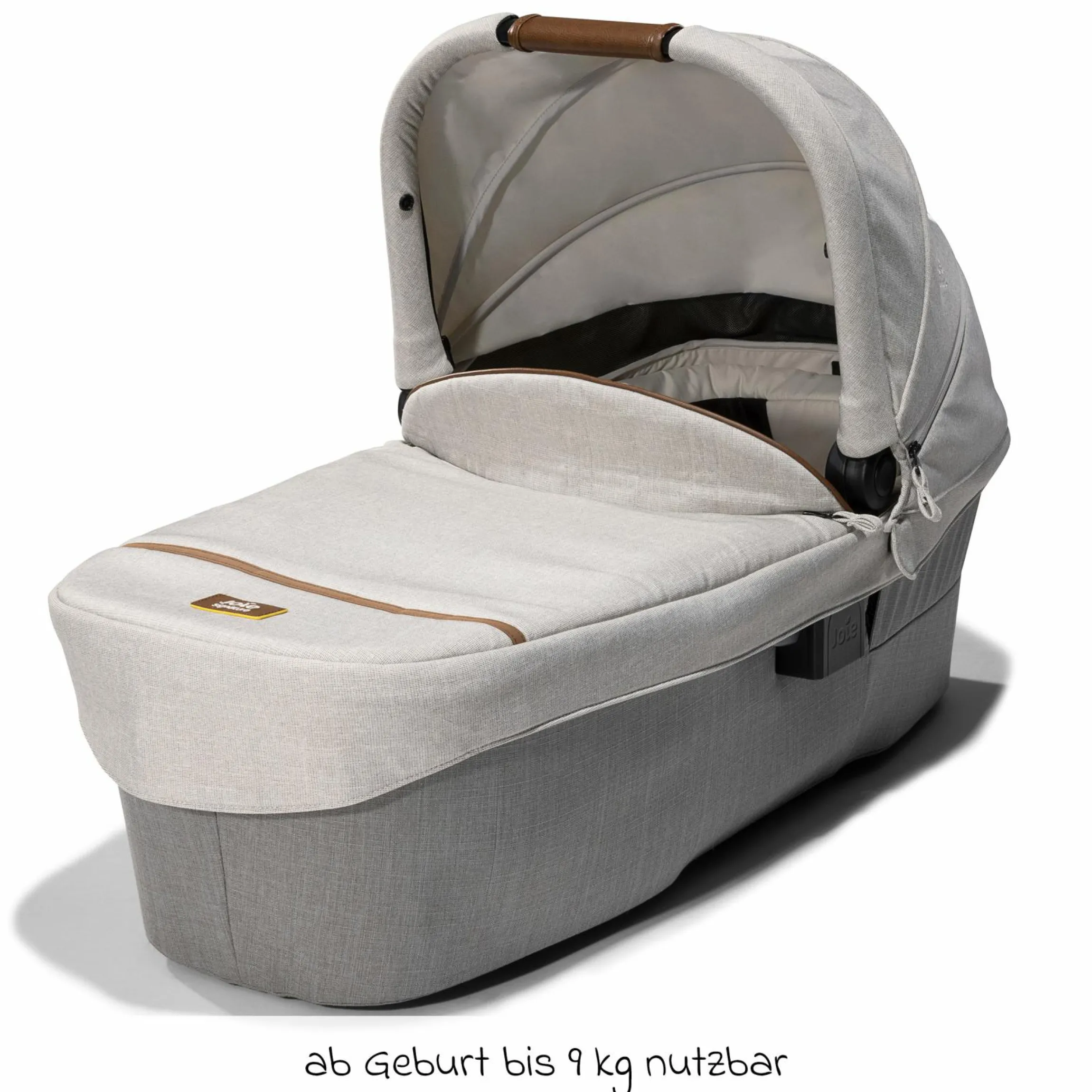 2in1 Kombi-Kinderwagen-Set Parcel bis 22 kg belastbar mit Liegefunktion, Babywanne Ramble XL, Adapter, Regenschutz, Insektenschutz & Transporttasche - Signature - Oyster