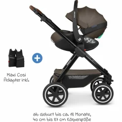 3in1 Kombi-Kinderwagen-Set Samba 2 All in One Set inkl. Maxi Cosi Pebble Pro2, Babywanne, Sportsitz, Adapter - Pure - Nature - Kollektion 2025