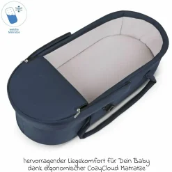 3in1 Kombi-Kinderwagen-Set Timbo 4 mit Babywanne, Sportsitz, Babyschale Tulip & Adapter - Ocean