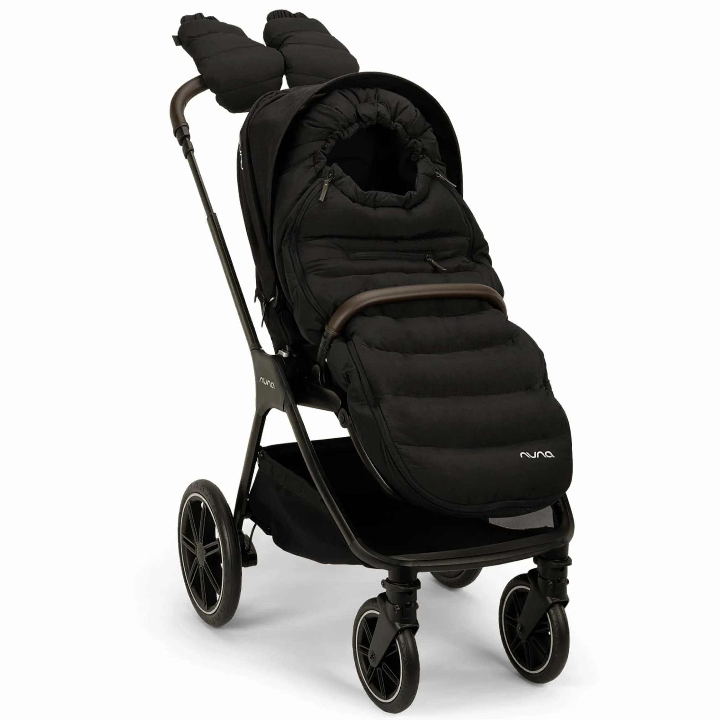 2in1 Kombi-Kinderwagen-Set Triv Lx All-in-One-Set bis 22 kg mit Baybwanne, Teleskopschieber, Regenschutz, Adapter, Fußsack & Handschuhe - Caviar