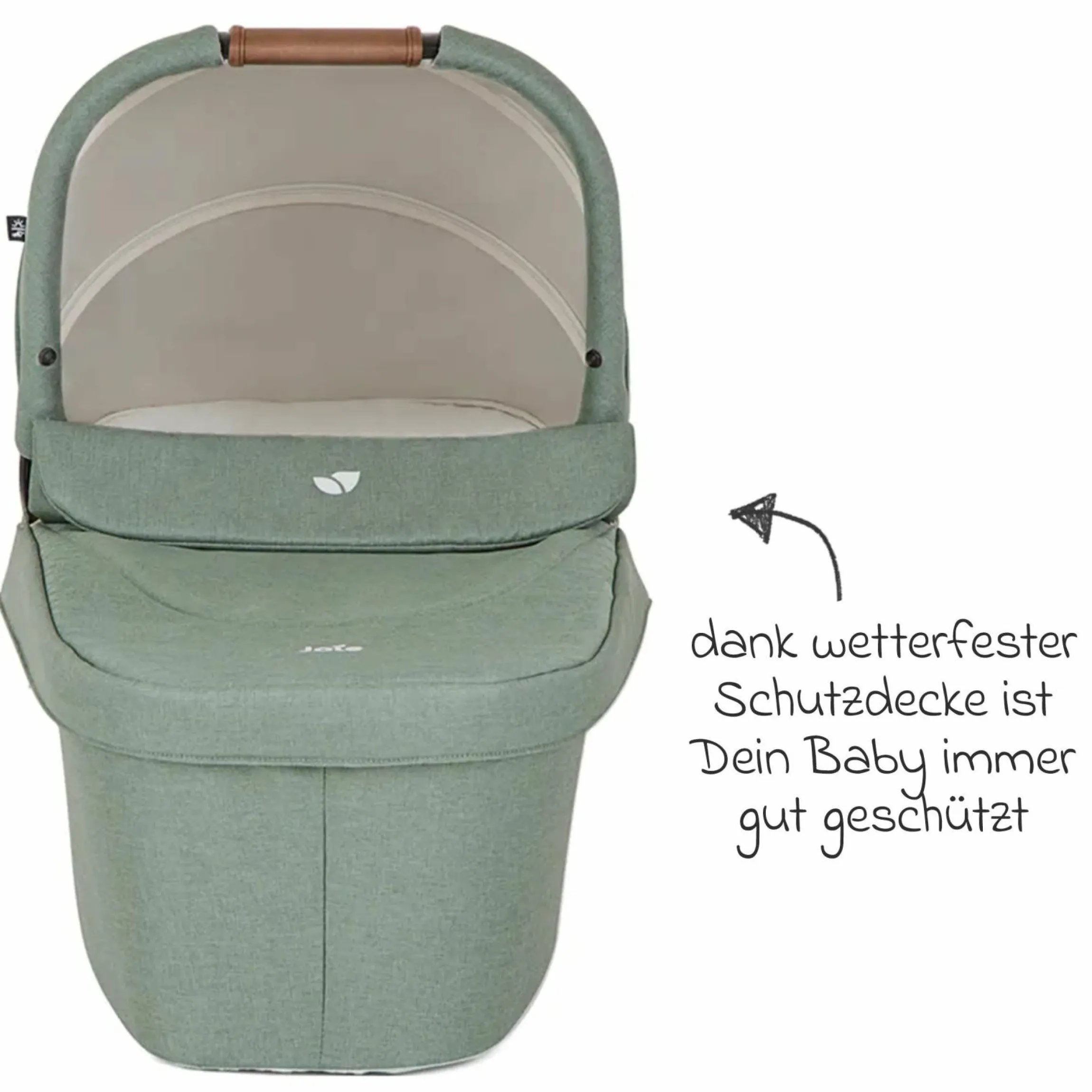 2in1 Kombi-Kinderwagen-Set Versatrax bis 22 kg belastbar mit Babywanne Ramble XL, Schnullerkette, Adapter & Zubehörpaket - Laurel