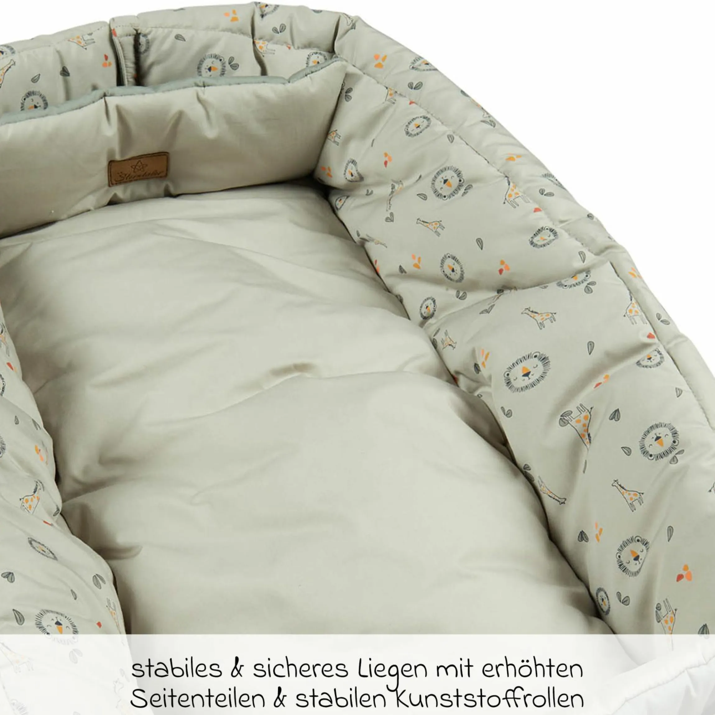 2in1 Kuschelnest & Krabbeldecke - Löwe Leo