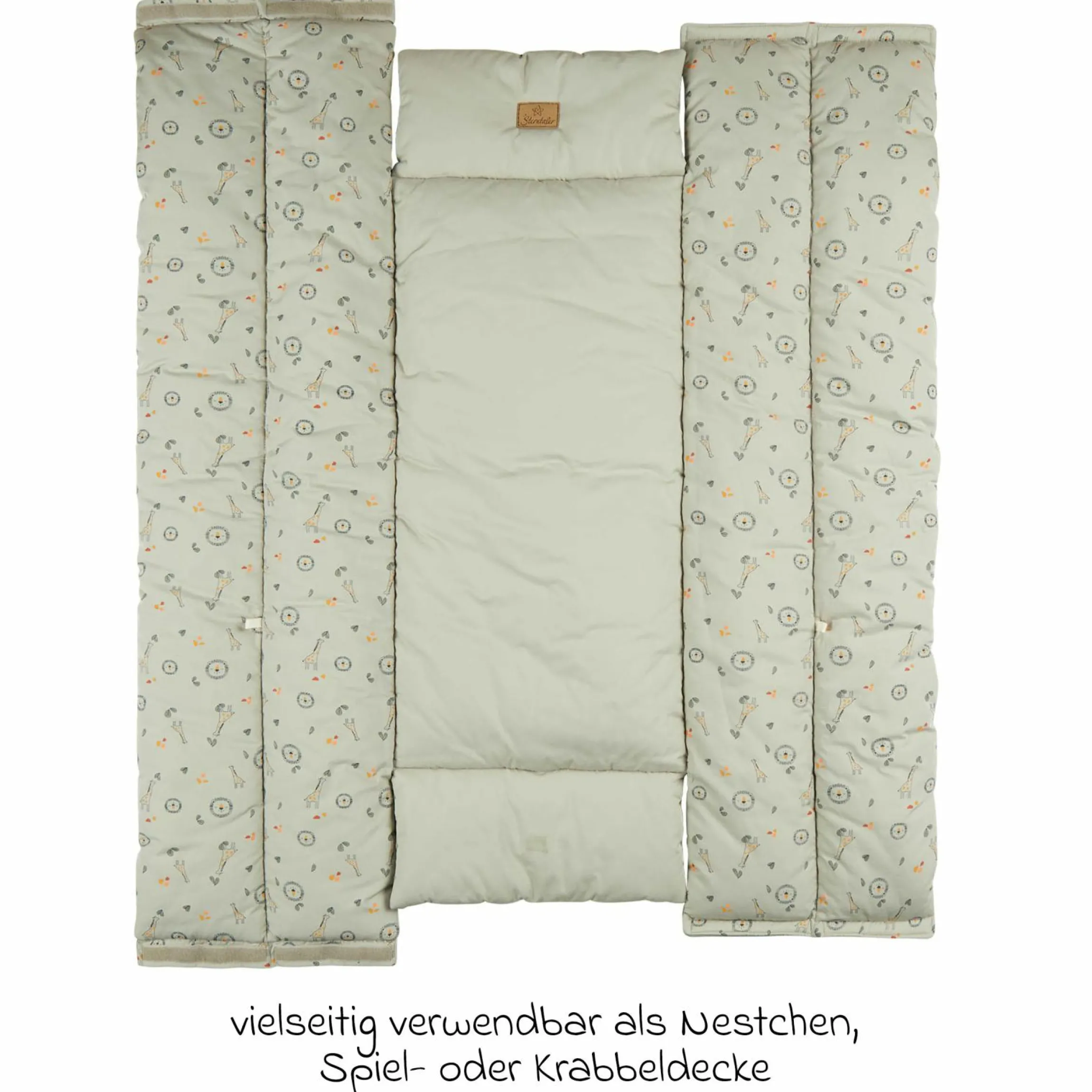2in1 Kuschelnest & Krabbeldecke - Löwe Leo