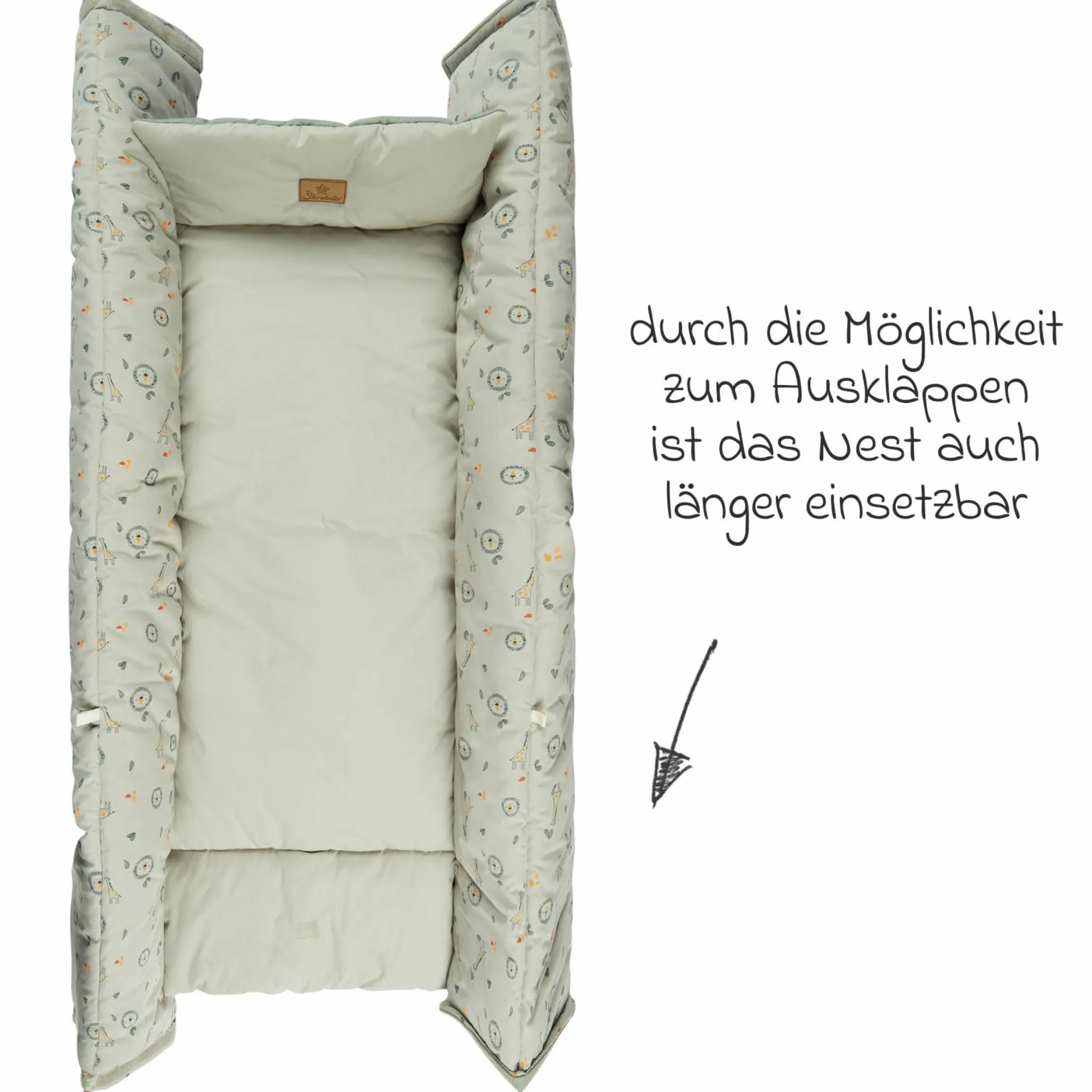 2in1 Kuschelnest & Krabbeldecke - Löwe Leo