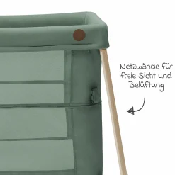 2-in-1 Reisebett Iris für Neugeborene & Kleinkinder inkl. Matratze & Reistasche nur 5,96 kg leicht - Beyound - Green Eco - Kollektion 2025