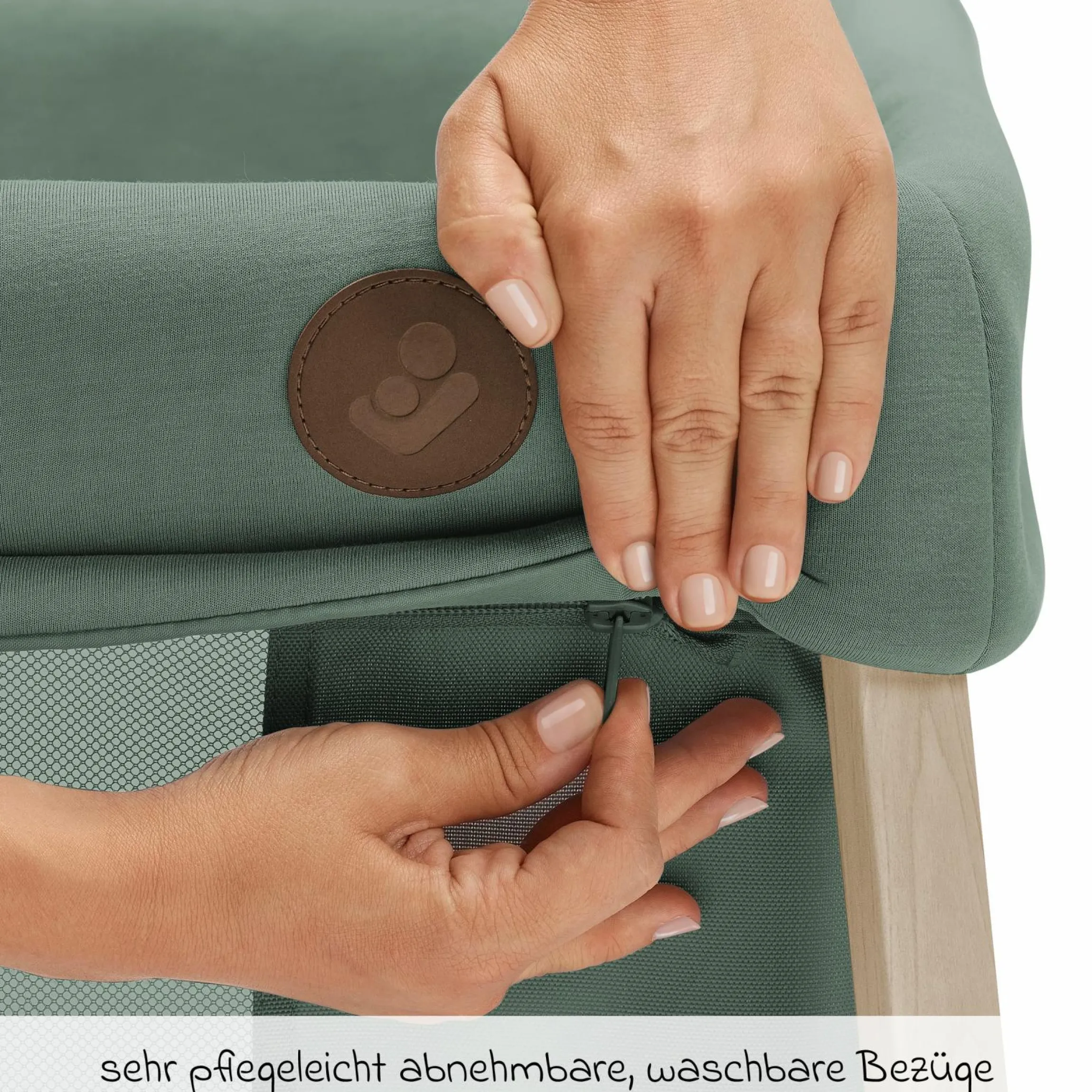 2-in-1 Reisebett Iris für Neugeborene & Kleinkinder inkl. Matratze & Reistasche nur 5,96 kg leicht - Beyound - Green Eco - Kollektion 2025