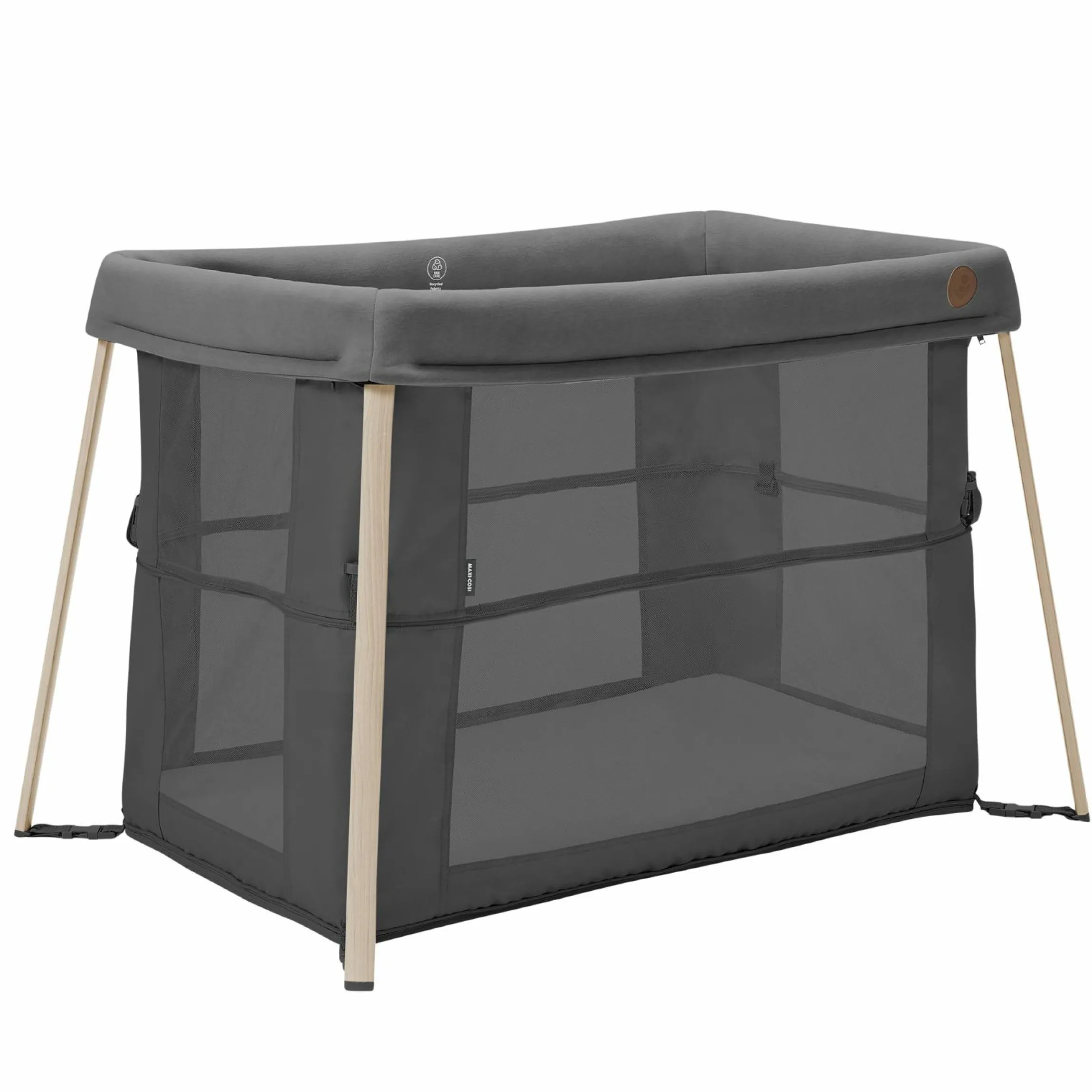 2-in-1 Reisebett Iris für Neugeborene & Kleinkinder inkl. Matratze & Reistasche nur 5,96 kg leicht - Beyound - Graphite Eco - Kollektion 2025