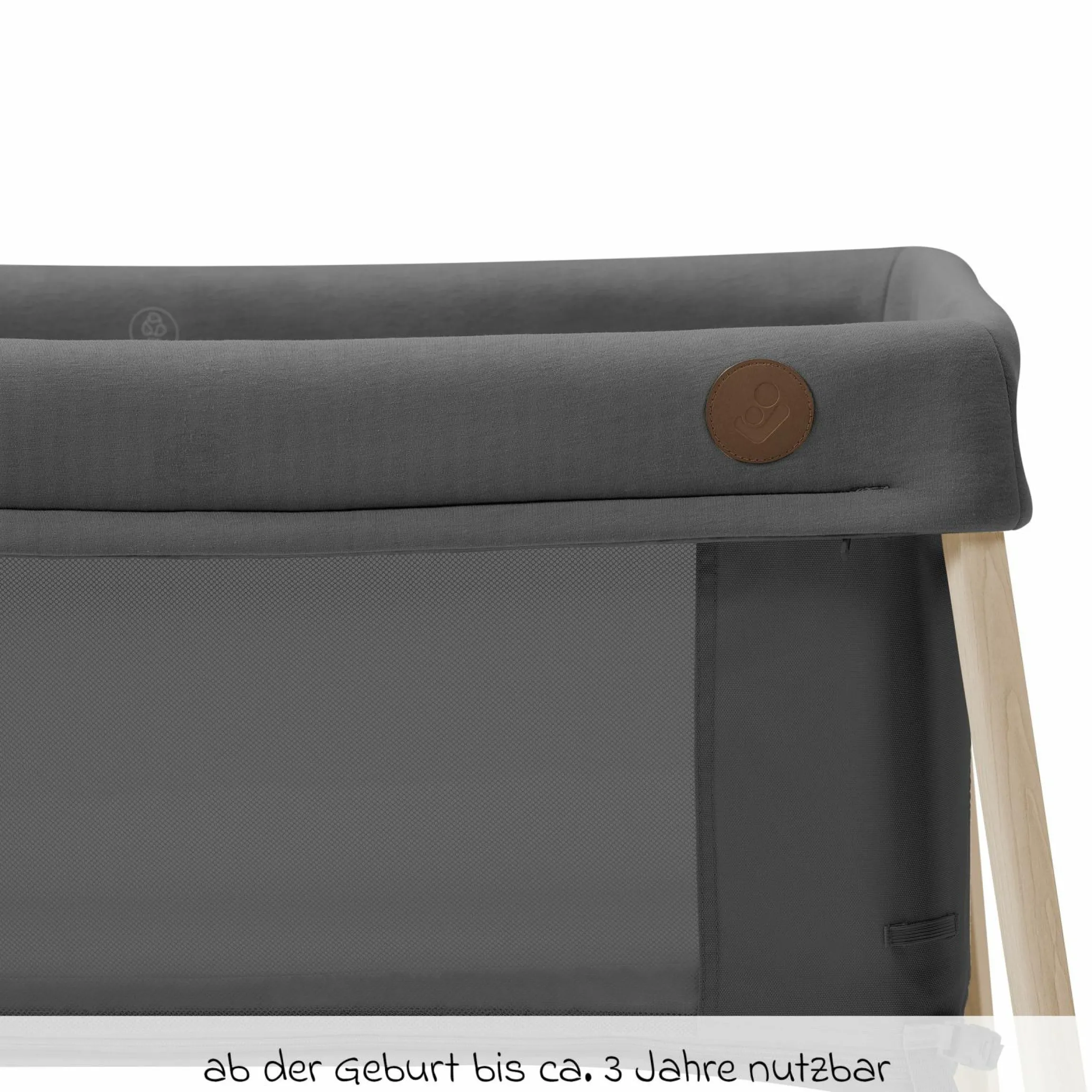 2-in-1 Reisebett Iris für Neugeborene & Kleinkinder inkl. Matratze & Reistasche nur 5,96 kg leicht - Beyound - Graphite Eco - Kollektion 2025