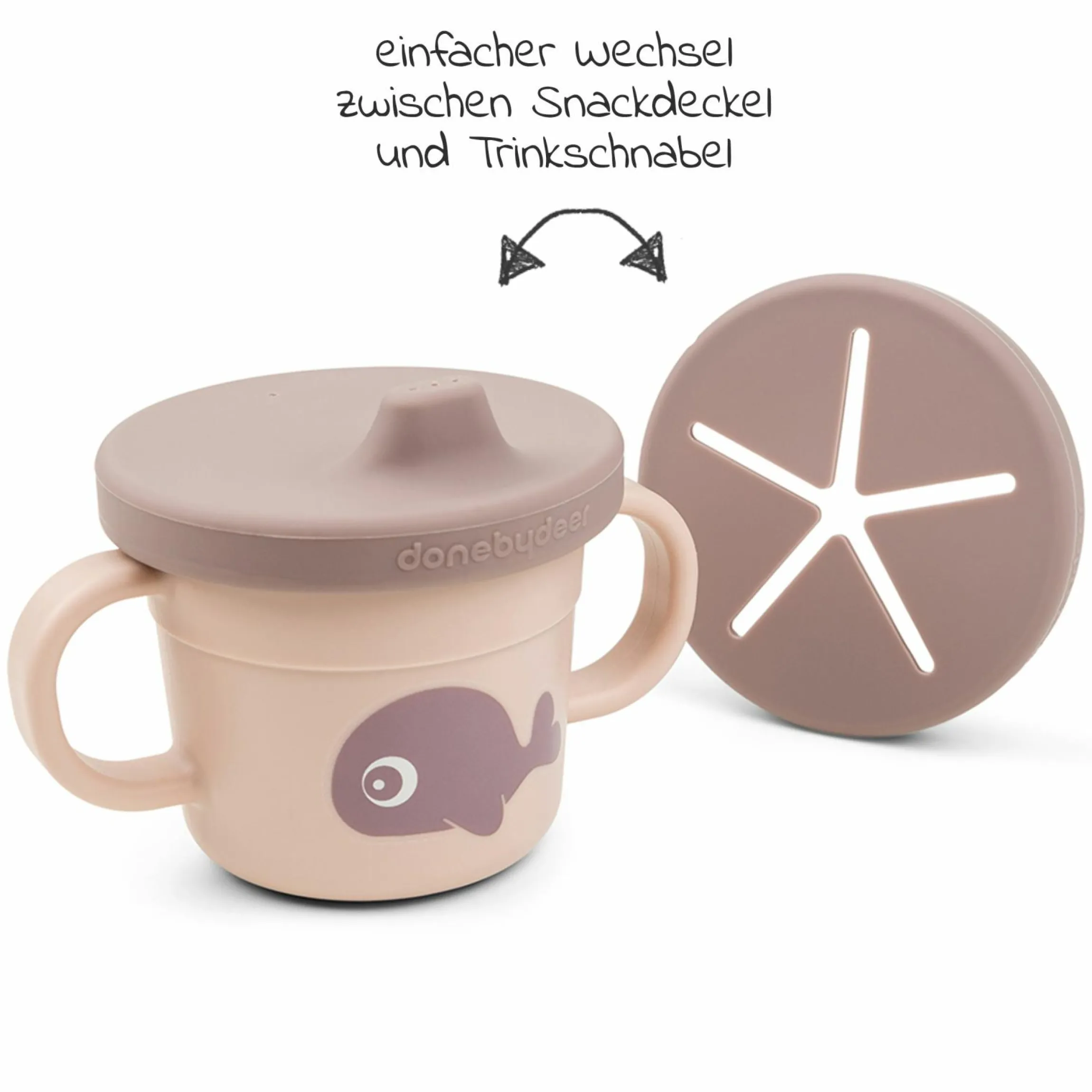 2in1 Schnabeltasse & Snackbecher Foodie - Wally - Powder
