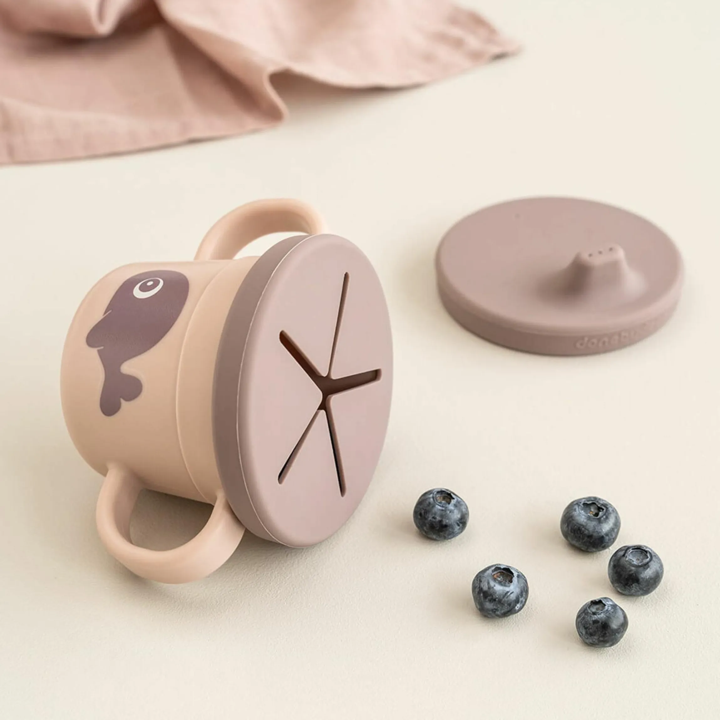 2in1 Schnabeltasse & Snackbecher Foodie - Wally - Powder