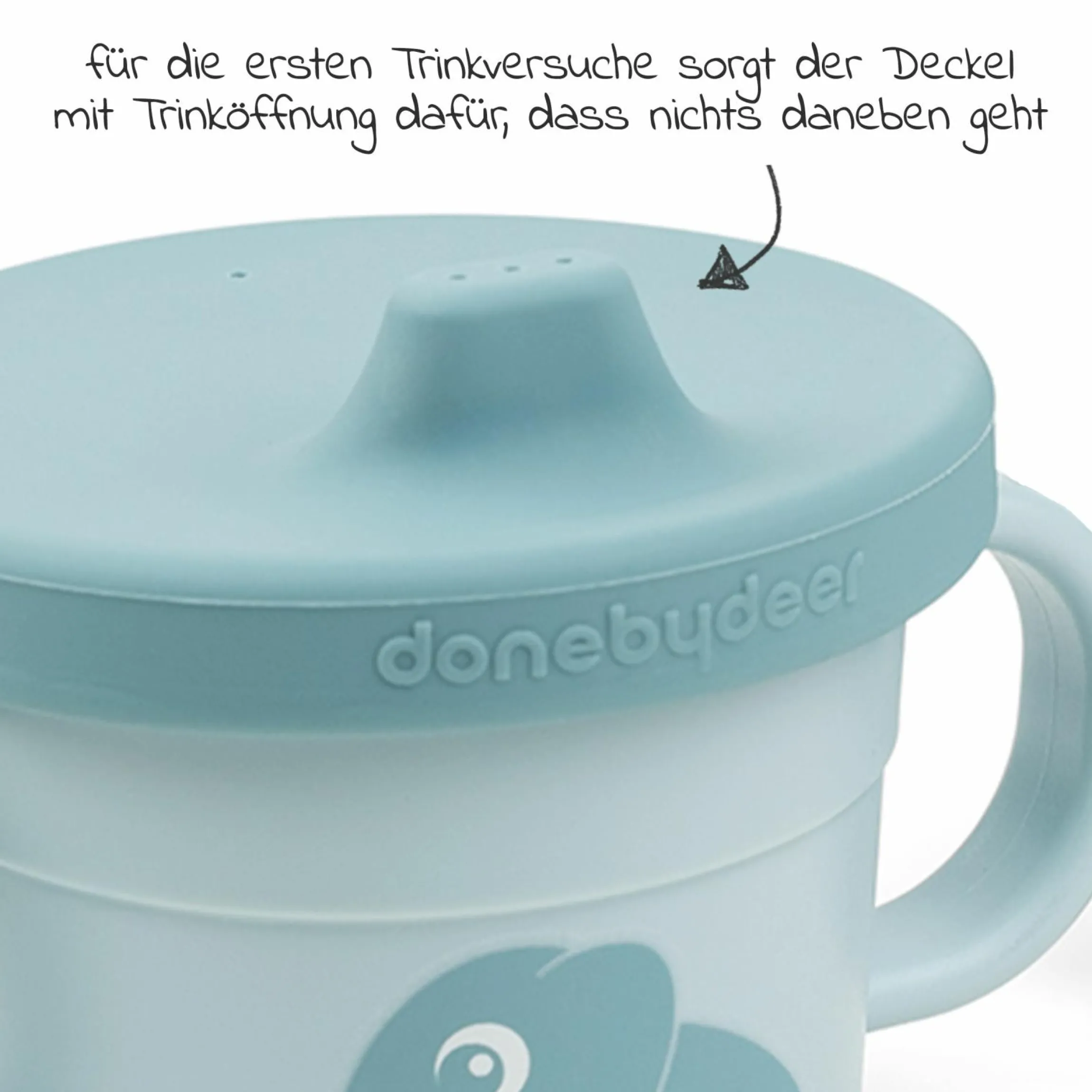 2in1 Schnabeltasse & Snackbecher Foodie - Elphee - Blau