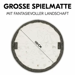 2in1 Spielmatte und Aufräumtasche Play N Tidy - Dark Grey