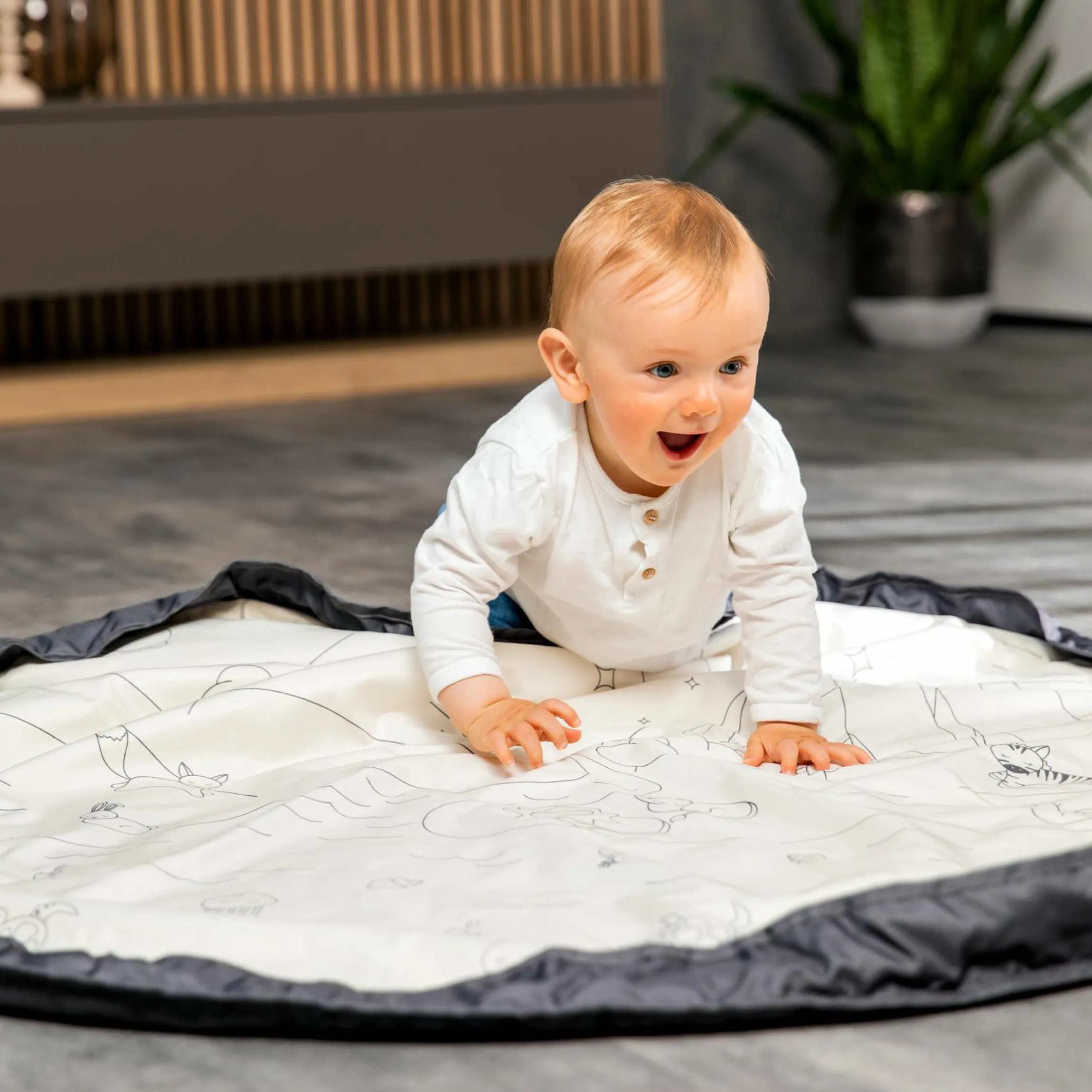 2in1 Spielmatte und Aufräumtasche Play N Tidy - Dark Grey